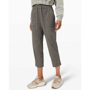 Lululemon Beyond the Studio Crop Grey Sage Size 6 Luxtreme Swift